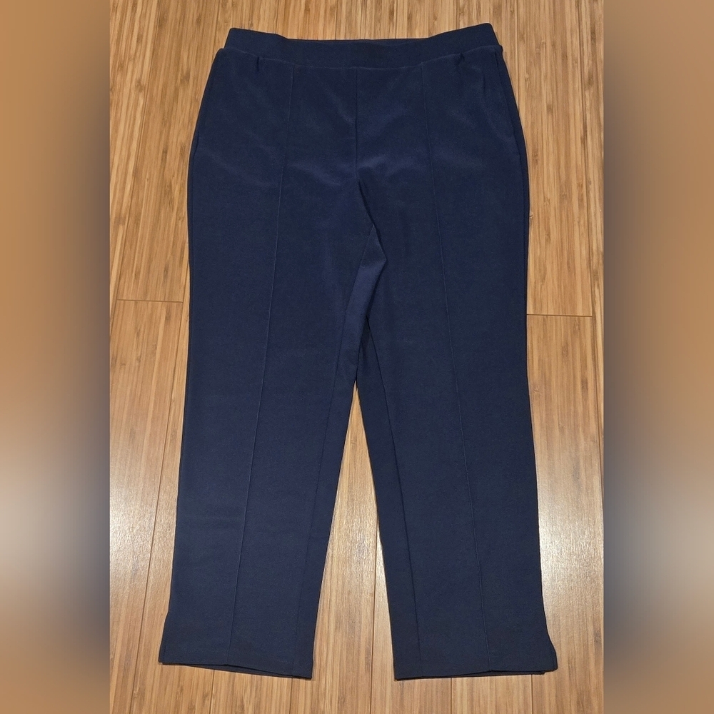 NWOT Attitudes By Renee Dressy Navy Blue Pants